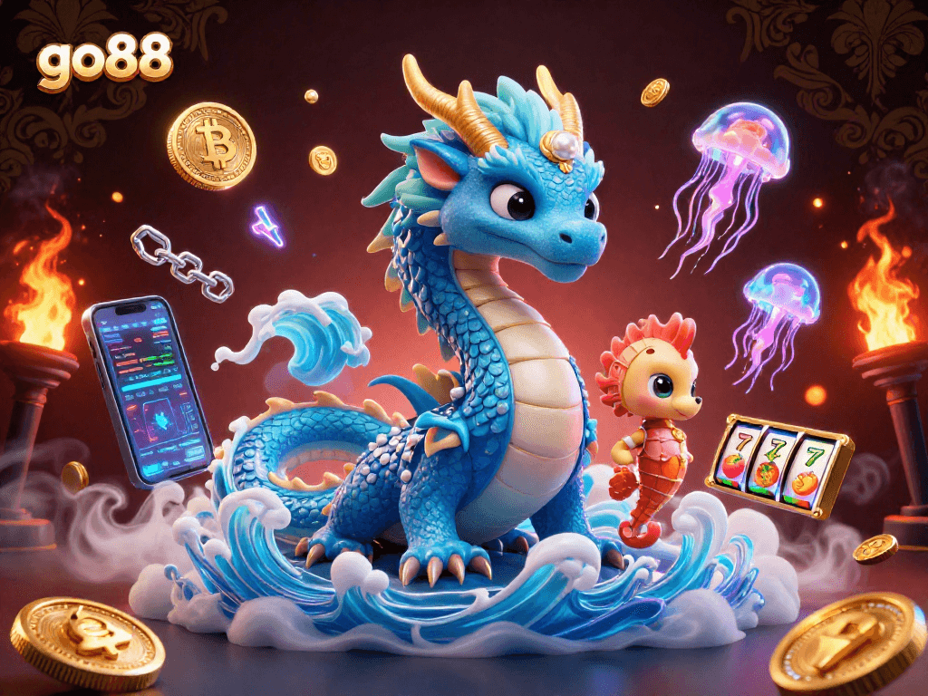Experience the thrill of go88 with vibrant characters and rich gaming elements in a dynamic 3D scene.
