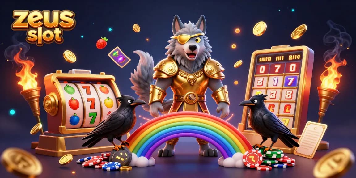Mengalami sensasi zeus slot dengan Odin dan dua burung gagak di jembatan kasino yang penuh dengan elemen permainan.