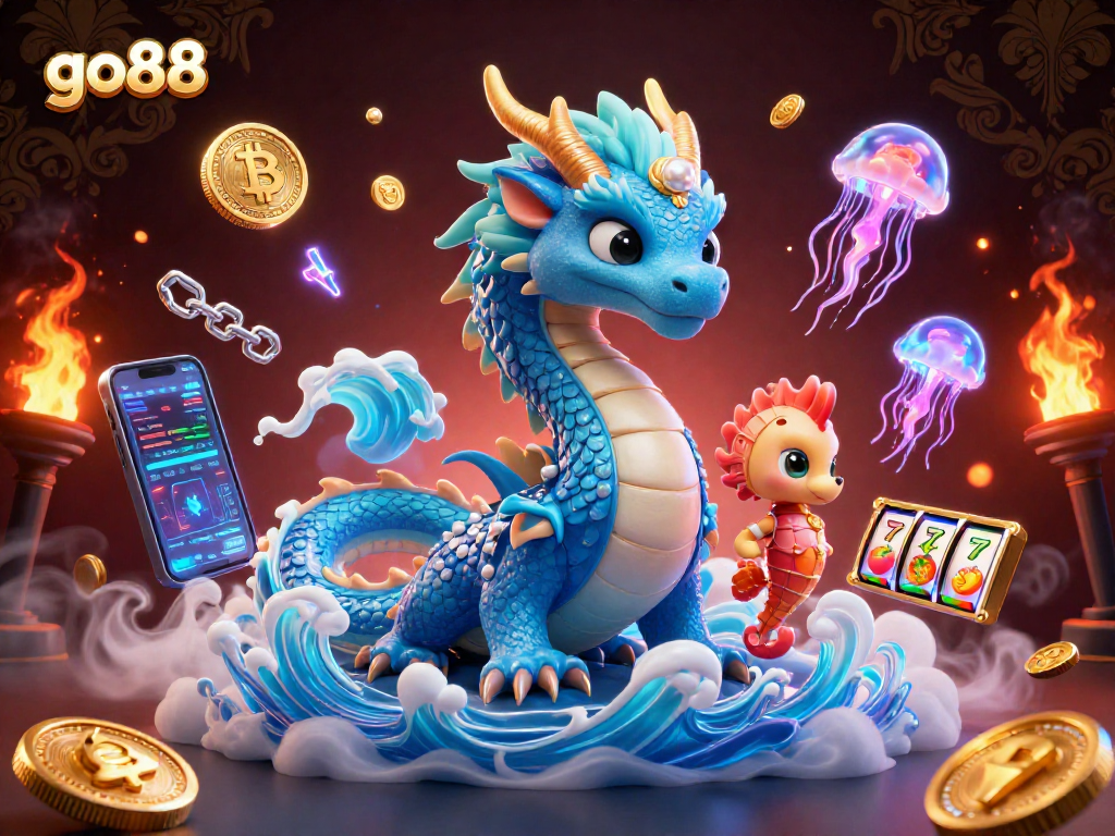 Experience the thrill of go88 with vibrant characters and rich gaming elements in a dynamic 3D scene.