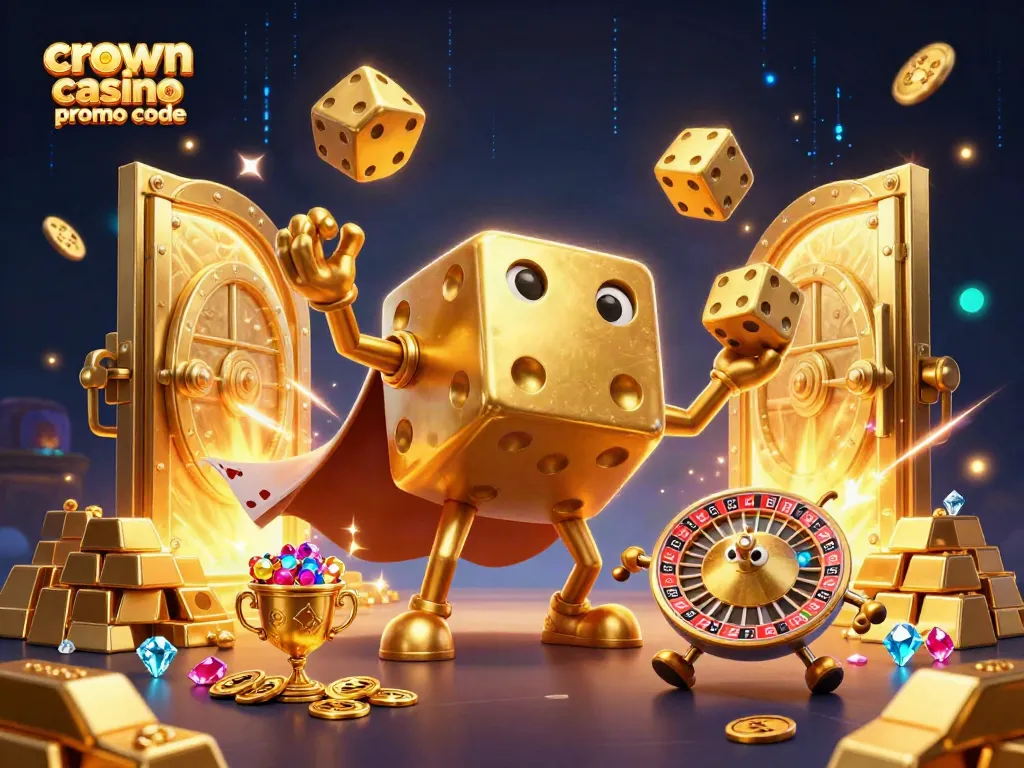 Maximize your wins with crown coins casino promo code in this captivating casino scene.
