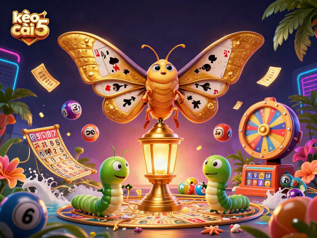 Engage with kèo nhà cái 5 in a vibrant, rich casino atmosphere featuring lively gaming elements.