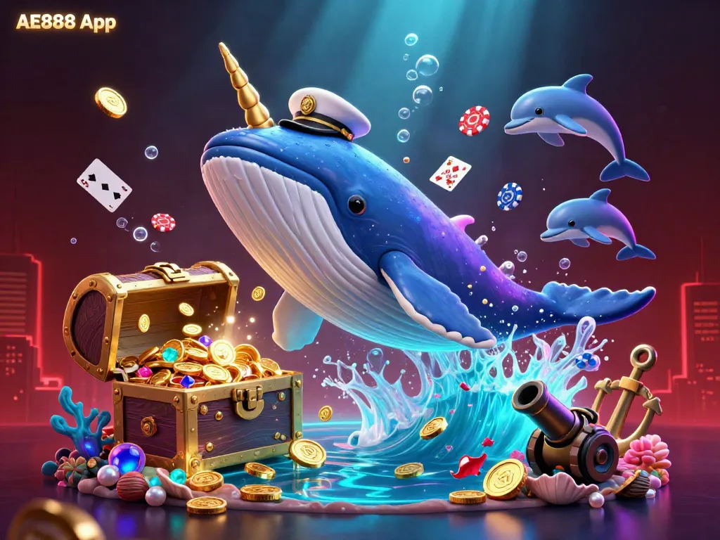 Engage with the thrilling AE888 App and experience a vibrant underwater world filled with casino excitement.