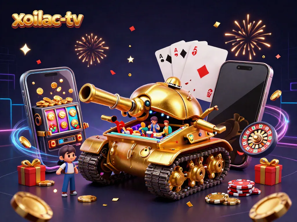 Engage with exciting gameplay on xoilac-tv featuring a golden beetle tank casino.