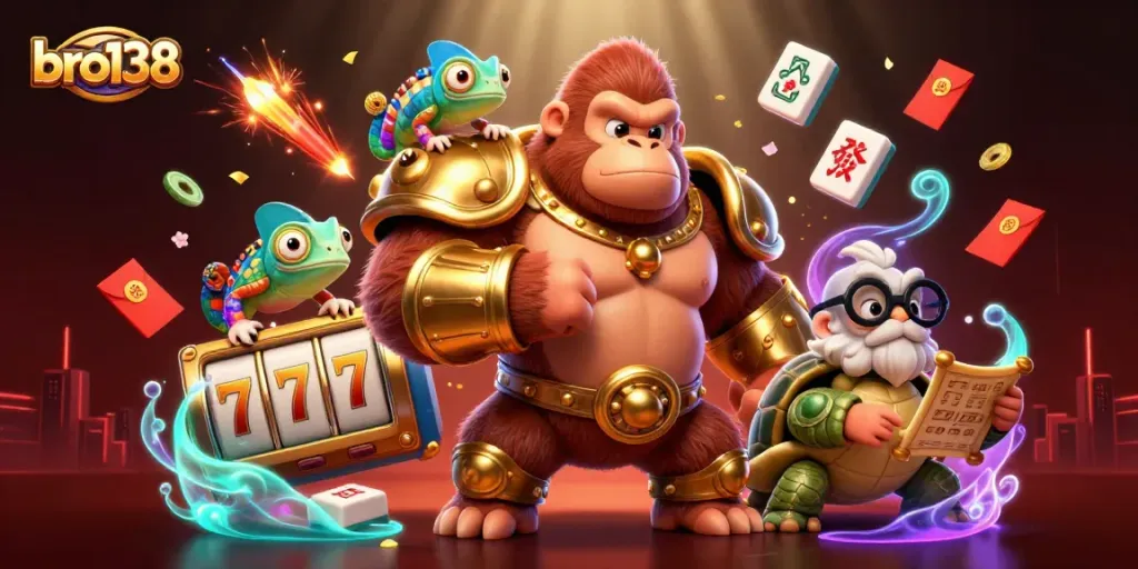 Experience thrilling wins at bro138 with a vibrant gaming scene featuring mahjong and slot games.