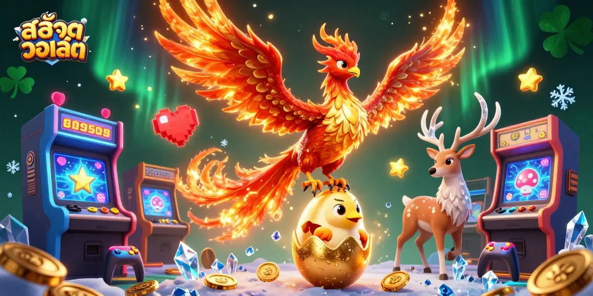 เล่น สล็อตวอเลท กับภาพประกอบฟีนิกซ์ 3D ที่สวยงาม