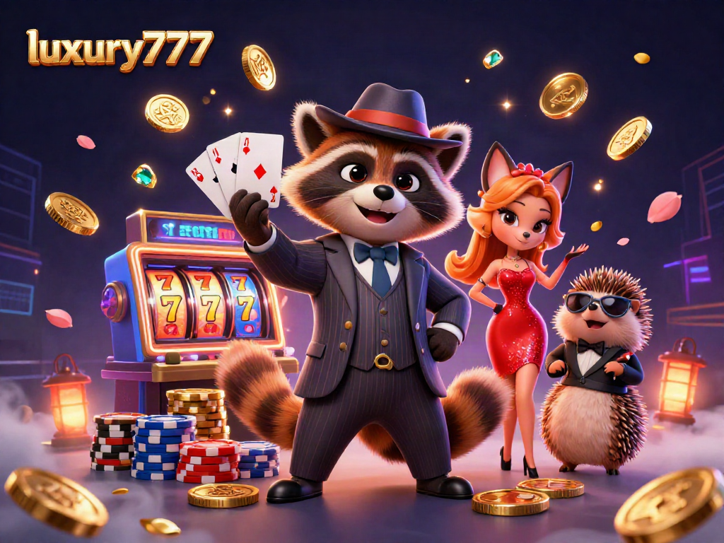 Menangkan jackpot di luxury777 dengan karakter dan elemen kasino penuh warna.