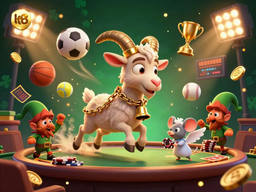 Engaging ku88 casino scene featuring Krampus and mischievous elves in dynamic action.