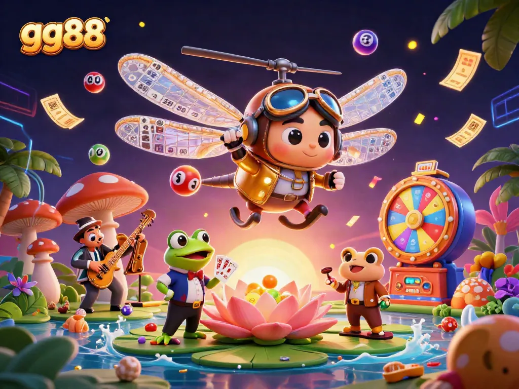 Experience the thrill of gg88 with vibrant casino elements and colorful gaming visuals.
