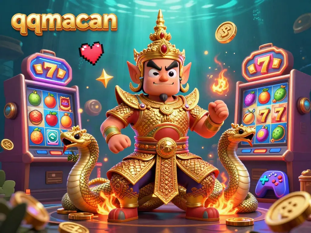 Experience thrilling gameplay with the qqmacan slot guardian surrounded by dazzling rewards and guardians.