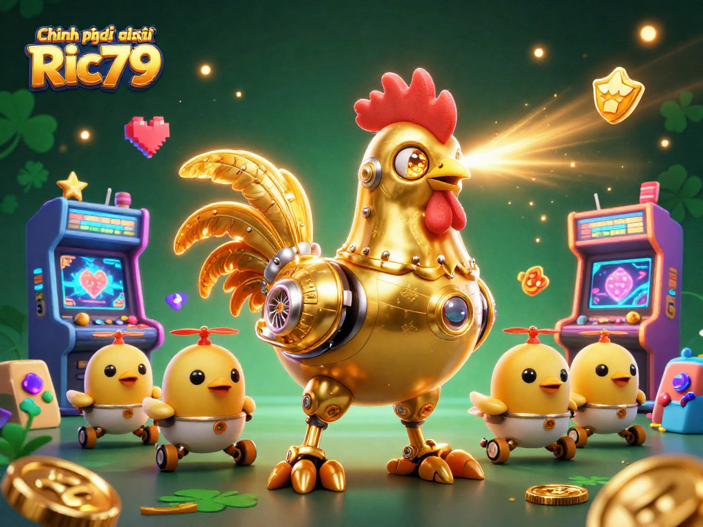 Engage with Chính sách bảo mật Ric79 through a vibrant 3D casino scene showcasing exciting game elements.